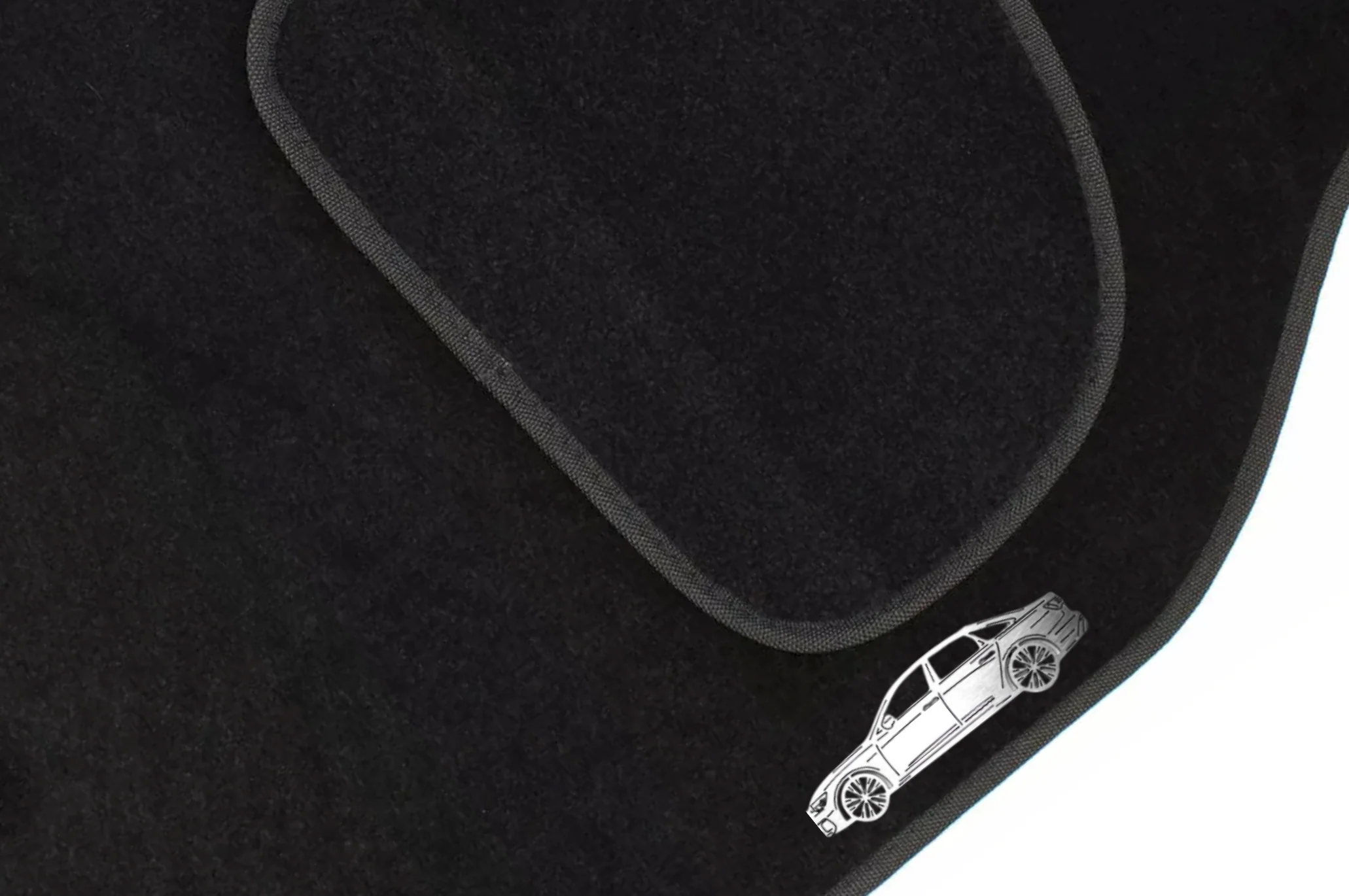 Audi A6 C8 4D (2018+) Floor Mat Emblem Set – Stainless Steel Badges