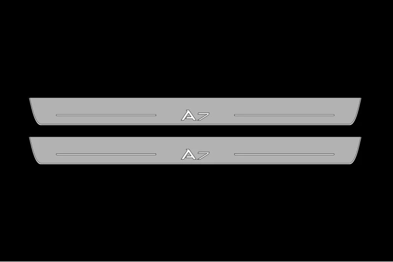 Audi A7 C8 2018+ Led Sill Plates With Logo A7