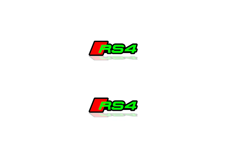 Audi Emblem & Badges set with RS4 logo - Image 2