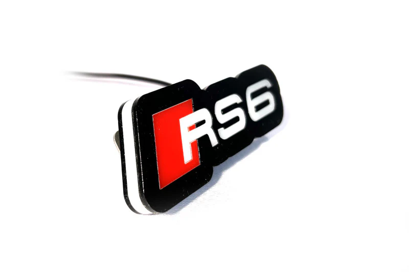 Audi Illuminated LED Radiator Grille Emblems and Badges with RS6 logo - Image 5