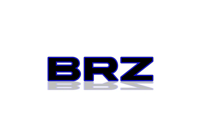 Subaru tailgate trunk rear 3D emblem with BRZ logo (type MIXT)