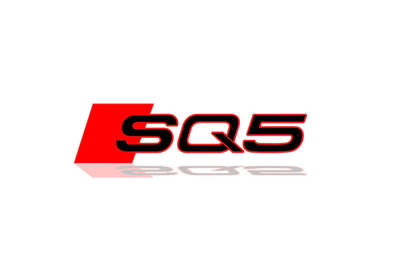 Audi tailgate trunk rear 3D emblem with SQ5 logo (type MIXT)