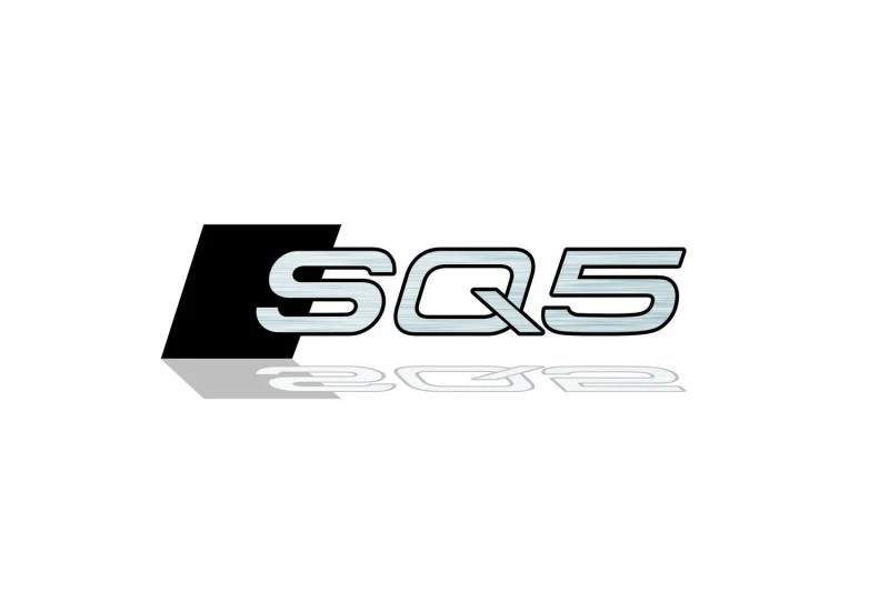 Audi tailgate trunk rear 3D emblem with SQ5 logo (type MIXT) - Image 3