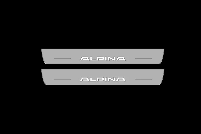 BMW 3 F30 2012-2018 Led Door Sill with Alpina Logo