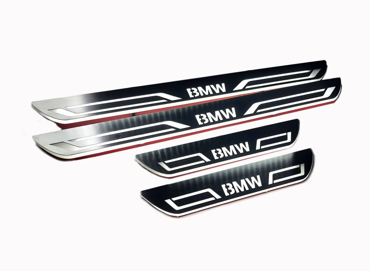BMW 5 E34 1987-1996 LED Door Sills PRO With BMW LINE Logo