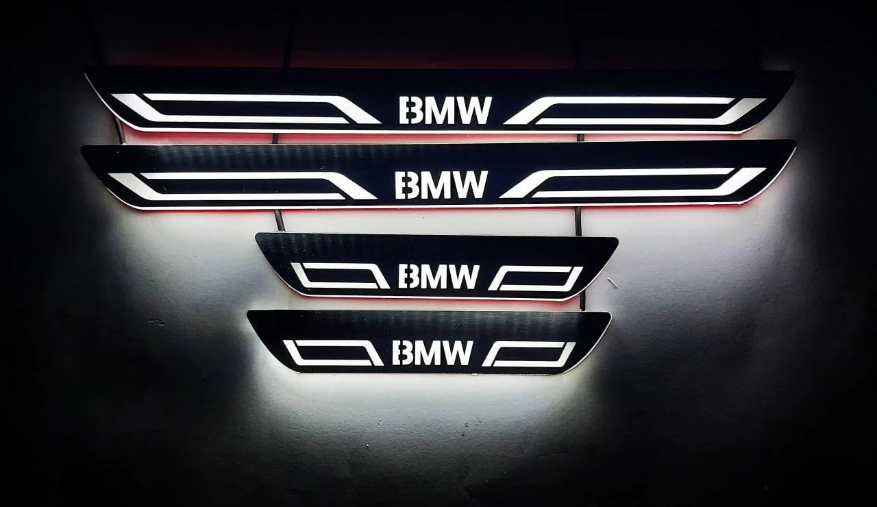 BMW 5 E39 1995-2004 LED Door Sills PRO With BMW LINE Logo - Image 9