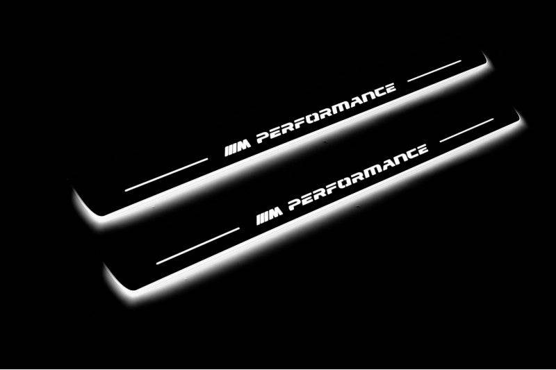 BMW 5 E39 1995-2004 LED Door Sills PRO With M Perfomance Logo
