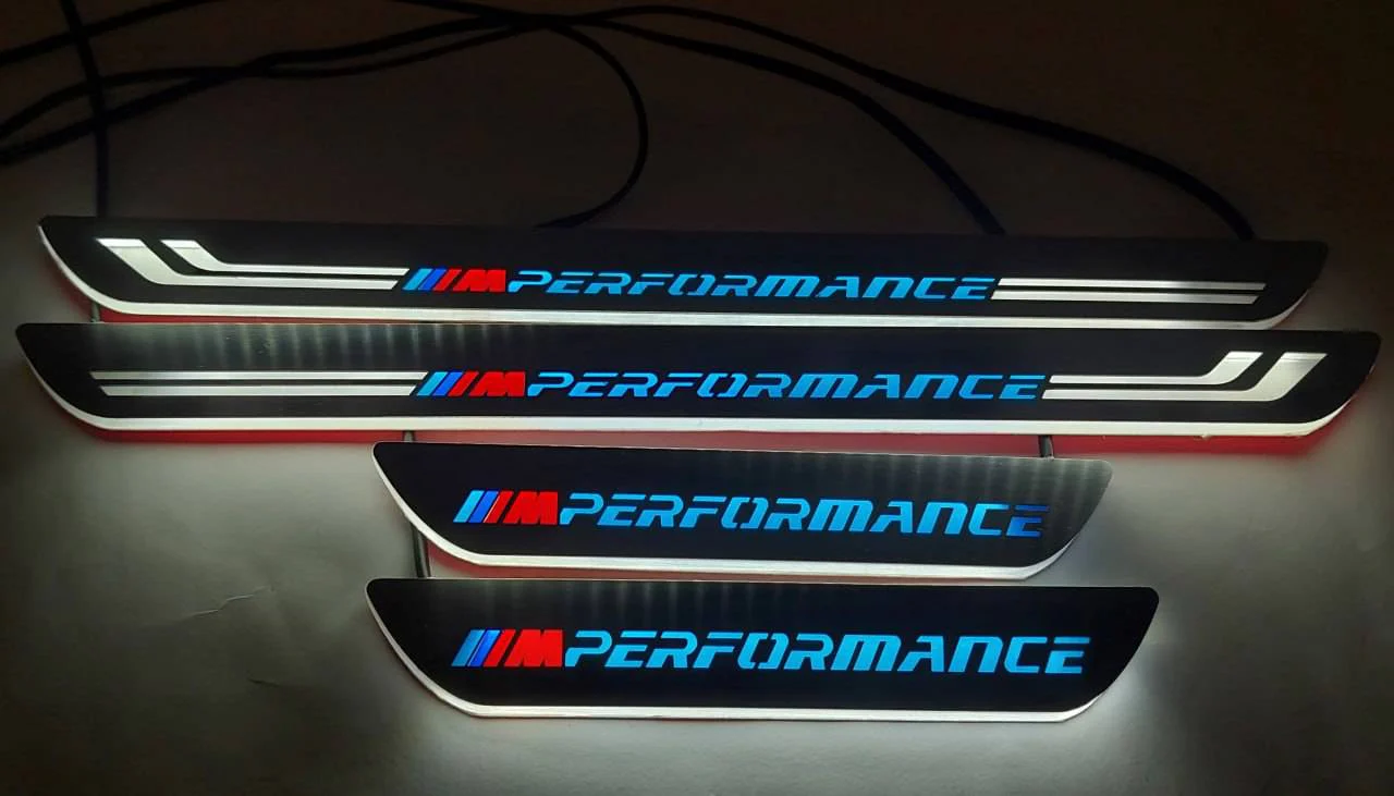 BMW 5 E60 2003-2010 LED Door Sills PRO With M Perfomance Logo - Image 9