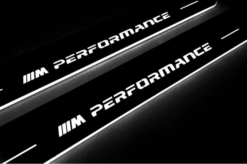 BMW 5 G30 2017-2023 Led Door Sill Pro with M Performance logo - Image 4