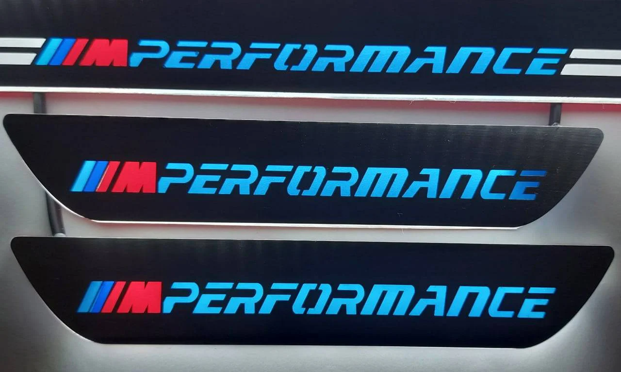BMW 7 E38 1994-2001 LED Door Sills PRO With M Perfomance Logo - Image 8