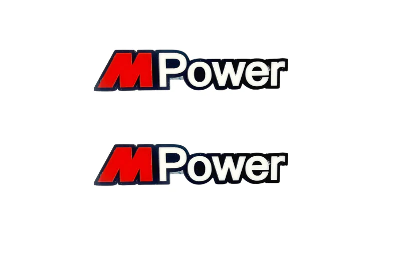 BMW Emblem & Badge Set - Grille and Tailgate M Power logo (Type 2)
