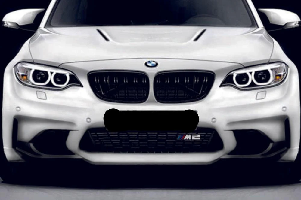 BMW Emblem & Badge Set - Grille and Tailgate M2 logo (type Carbon) - Image 2