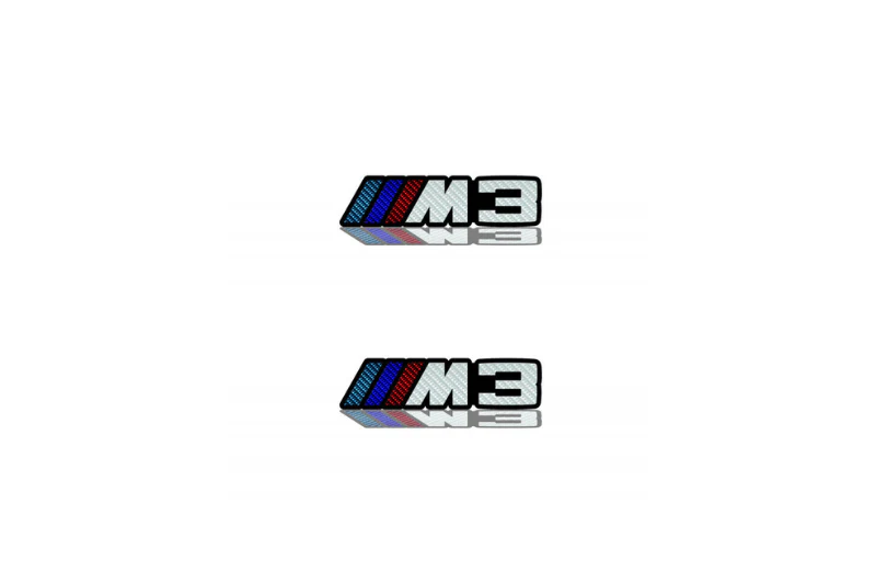 BMW Emblem & Badge Set - Grille and Tailgate M3 logo (type Carbon)