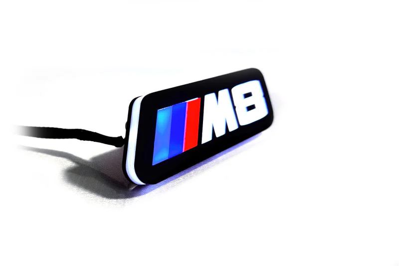 BMW Illuminated LED Radiator Grille Emblems and Badges with ///M8 (type 1) logo - Image 6