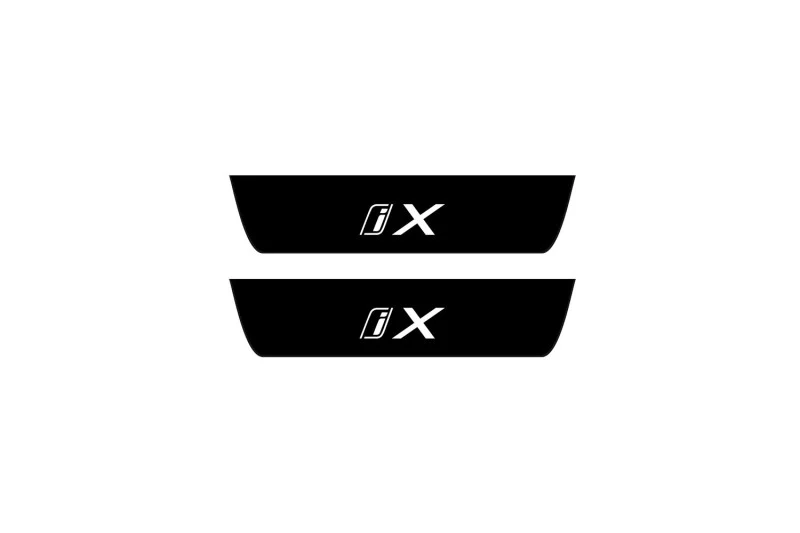 BMW iX 2021+ Led Door Sill Pro With Logo iX (Premium Painting) - Image 2