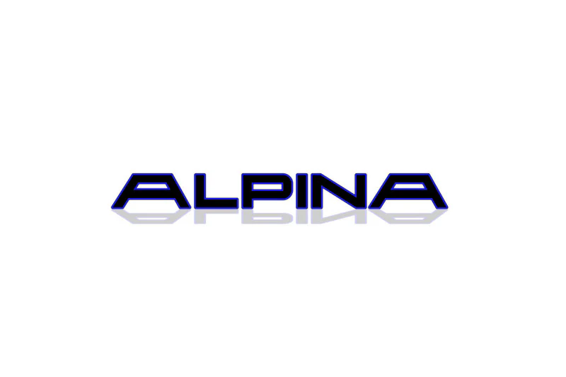 BMW tailgate trunk rear 3D emblem with Alpina logo (type MIXT)
