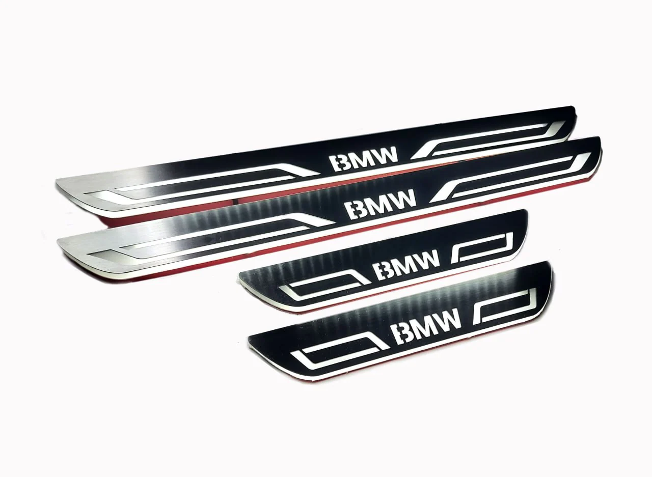 BMW X1 E84 2009-2015 LED Door Sills PRO With BMW LINE Logo