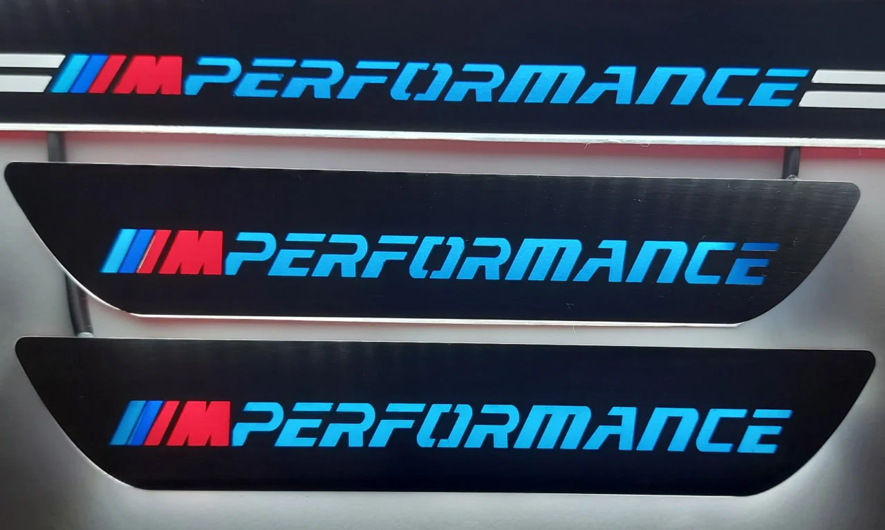 BMW X1 E84 2009-2015 LED Door Sills PRO With M Perfomance Logo - Image 9