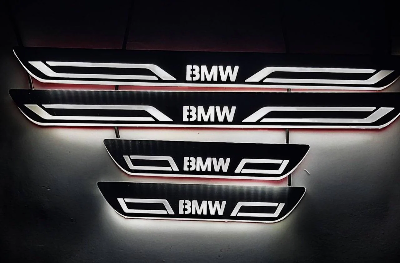 BMW X4 F26 2014-2018 LED Door Sills PRO With BMW LINE Logo - Image 4