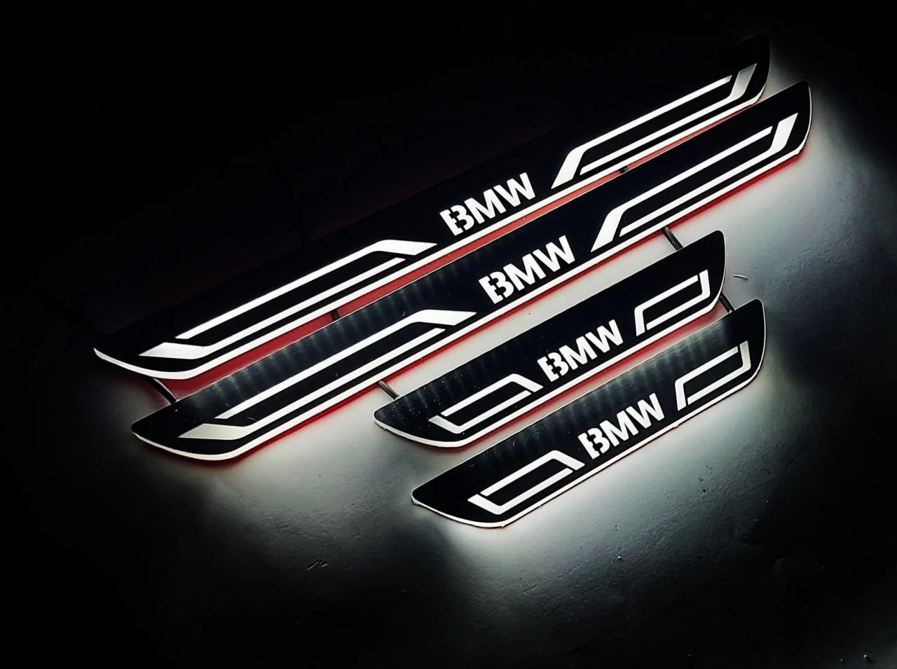 BMW X4 F26 2014-2018 LED Door Sills PRO With BMW LINE Logo - Image 5
