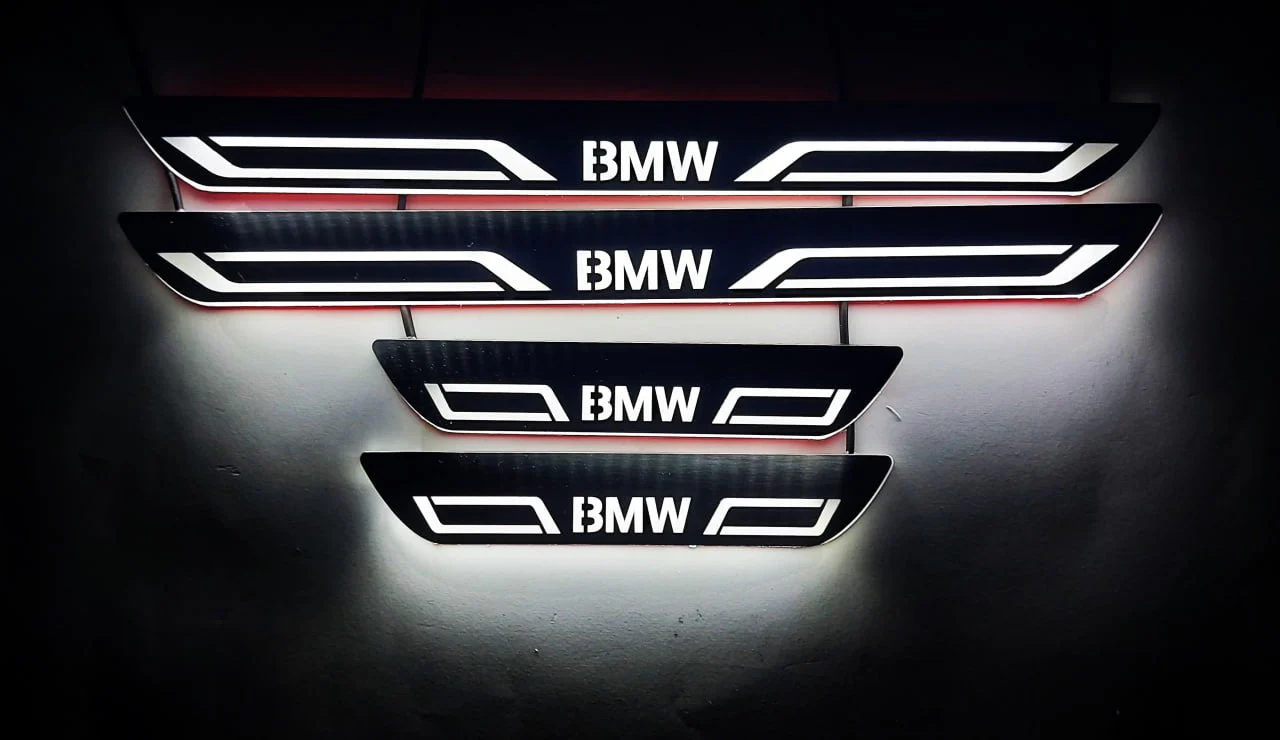 BMW X4 F26 2014-2018 LED Door Sills PRO With BMW LINE Logo - Image 7