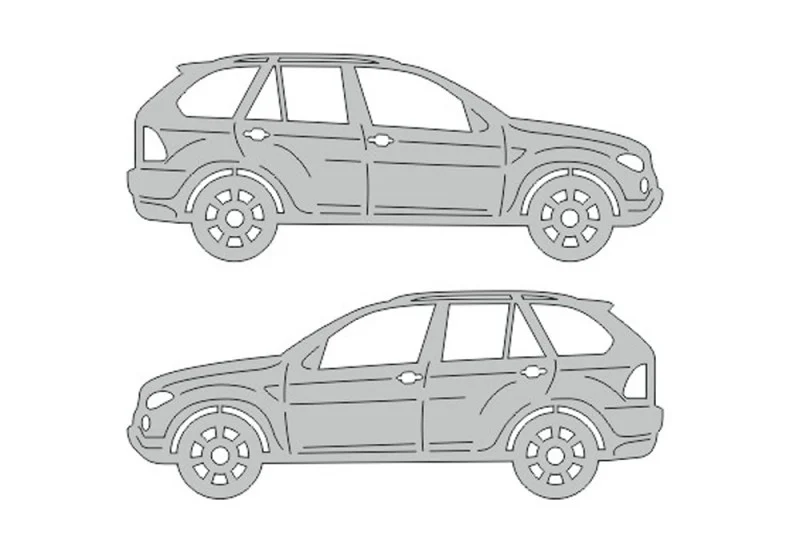 BMW X5 E53 (1999-2006) Floor Mat Emblem Set β Stainless Steel Badges