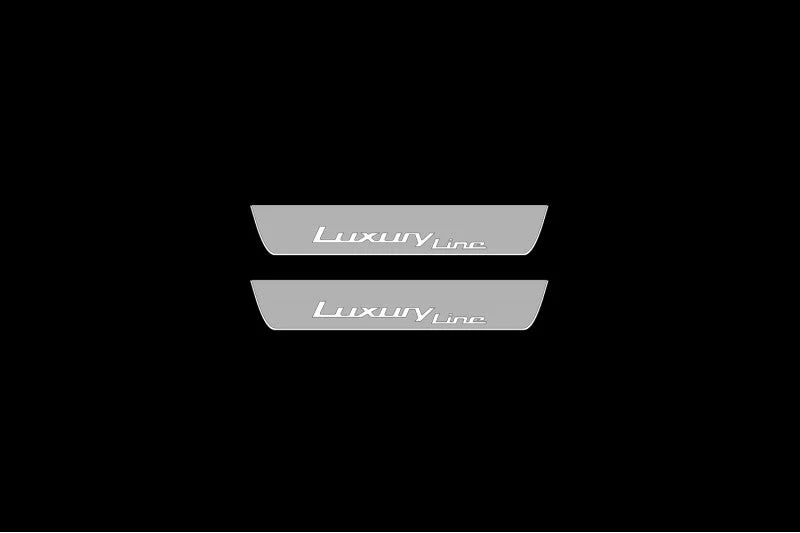 BMW X5 F15 2013-2018 LED Car Door Sill With Luxury Line Logo - Image 2