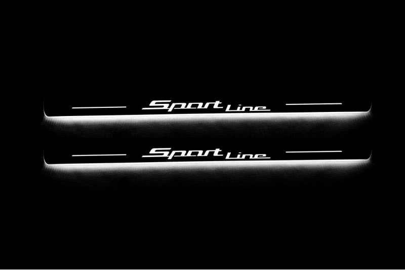 BMW X5 G05 2019+ Led Sill Plates With Sport Line Logo - Image 2