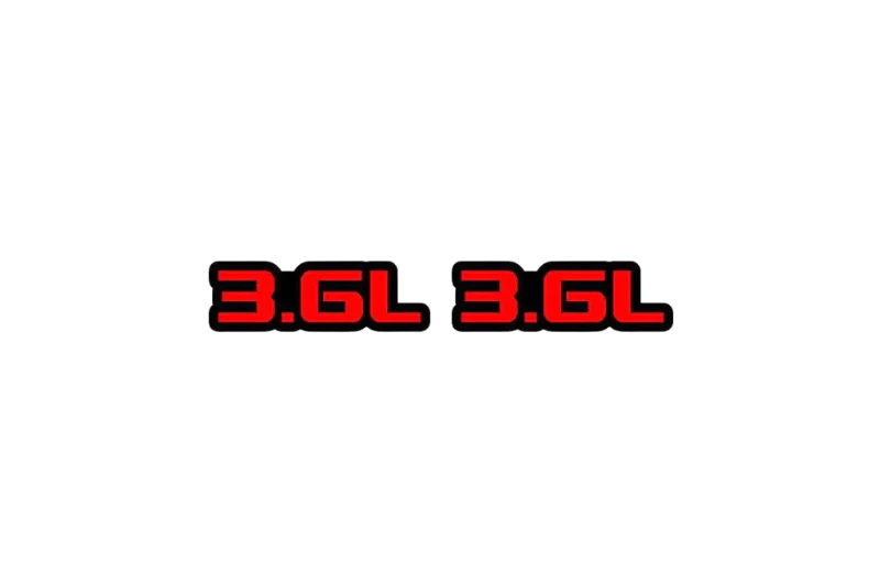 Car emblem badge for fenders with 3.6L logo