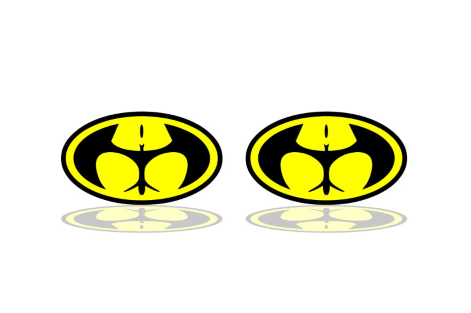 Car emblem badge for fenders with Batman logo (type 2)
