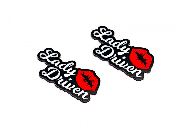 Car emblem badge for fenders with Lady Driven logo - Image 3