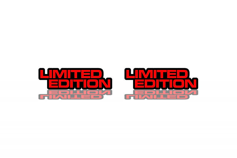 Car emblem badge for fenders with Limited Edition logo