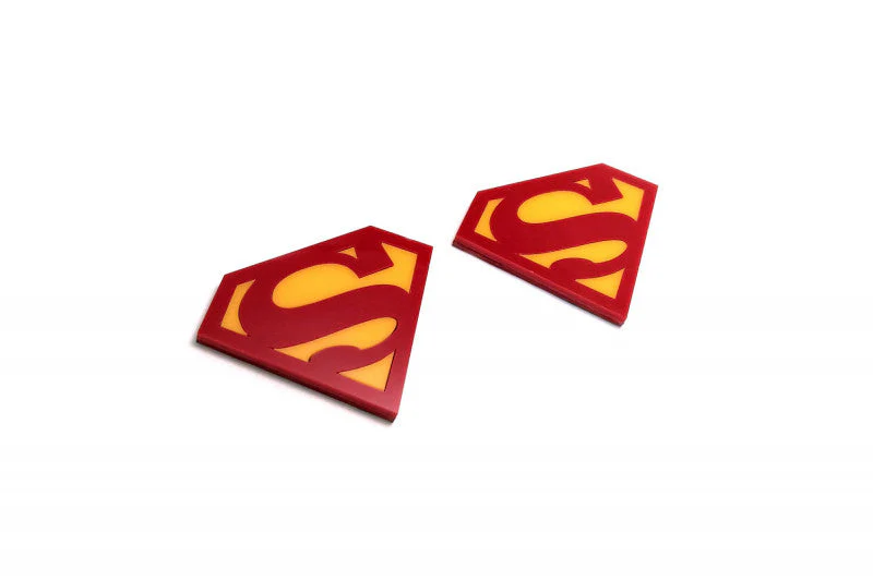 Car emblem badge for fenders with logo Superman