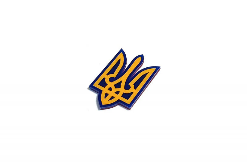 Car emblem badge with coat of arms Ukraine logo - Image 2