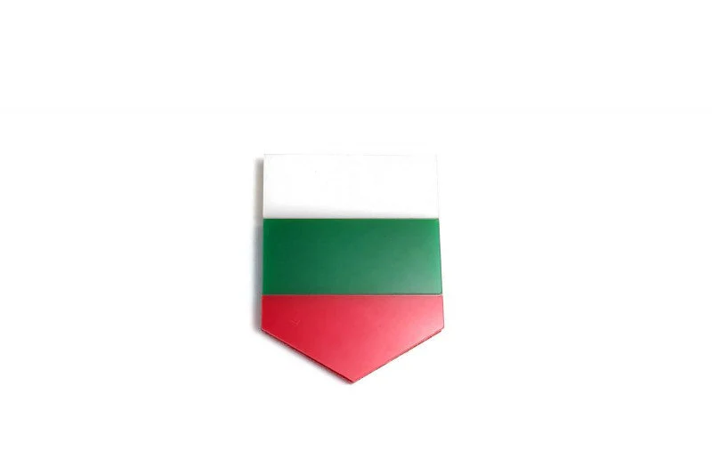 Car emblem badge with flag of Bulgaria - Image 4