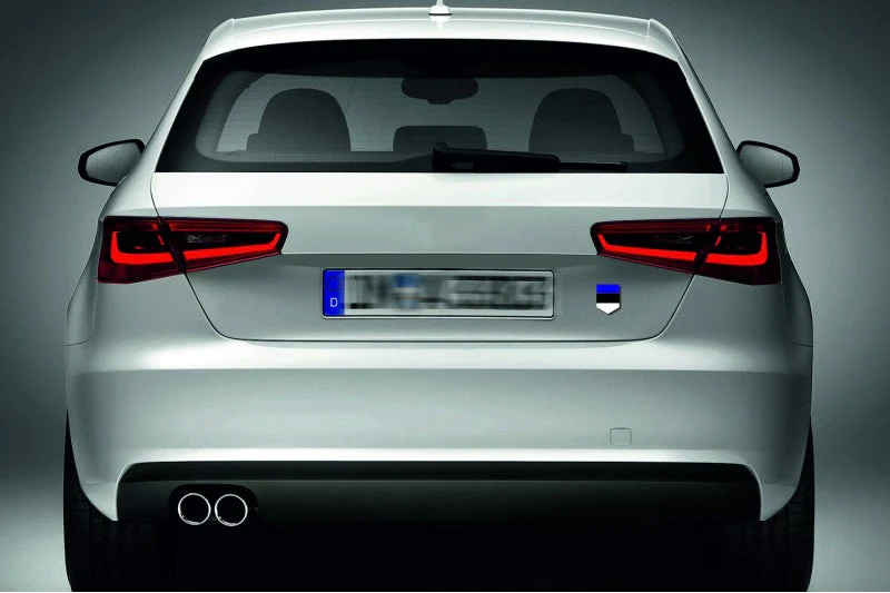Car emblem badge with flag of Estonia - Image 3