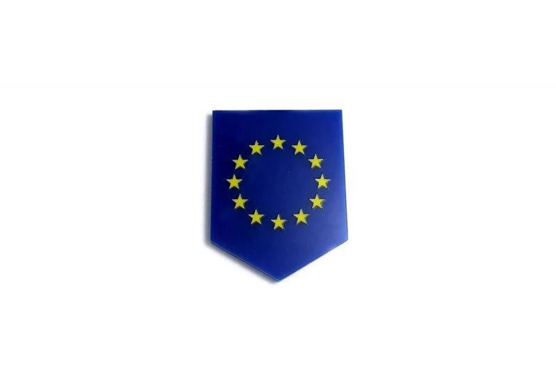 Car emblem badge with flag of European Union - Image 4
