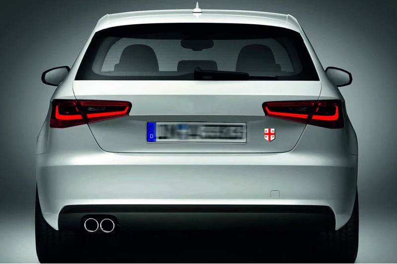 Car emblem badge with flag of Georgia - Image 5