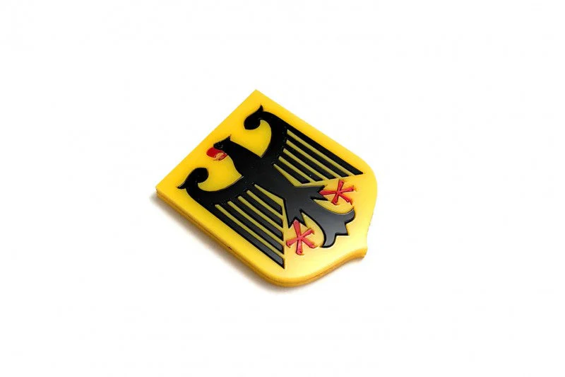 Car emblem badge with flag of Germany (type 2)