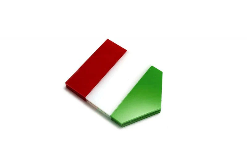 Car emblem badge with flag of Hungary