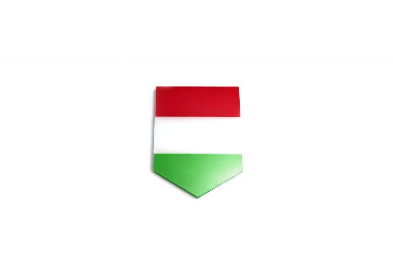 Car emblem badge with flag of Hungary - Image 2