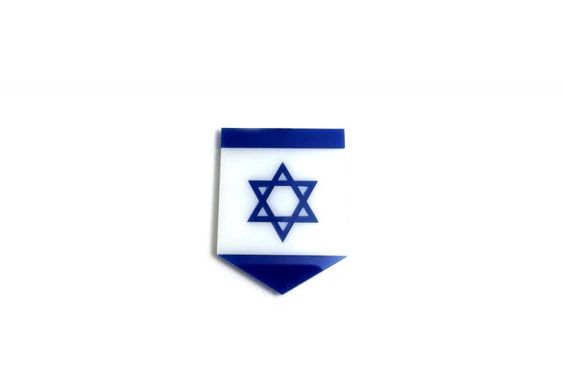 Car emblem badge with flag of Israel - Image 4