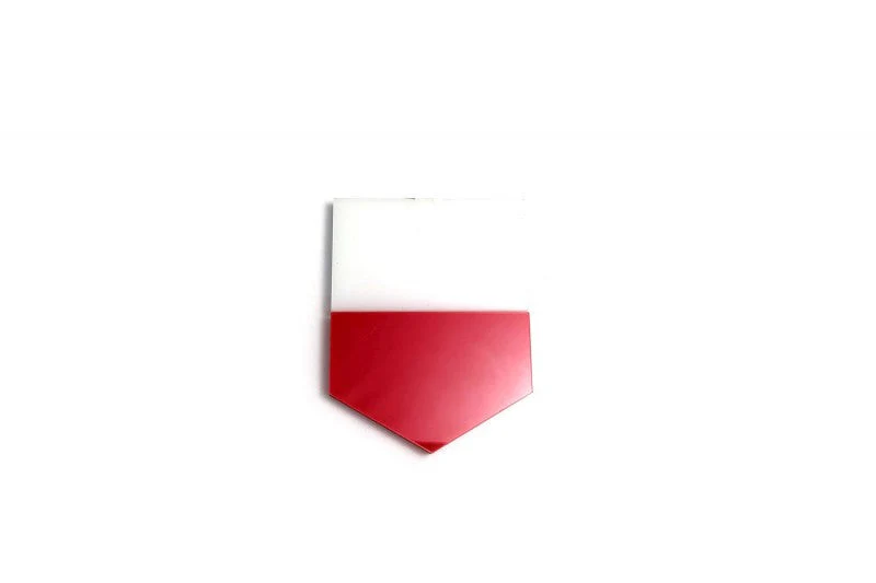 Car emblem badge with flag of Poland - Image 2