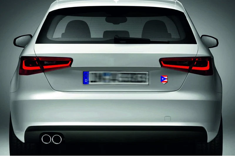 Car emblem badge with flag of Puerto Rico - Image 5