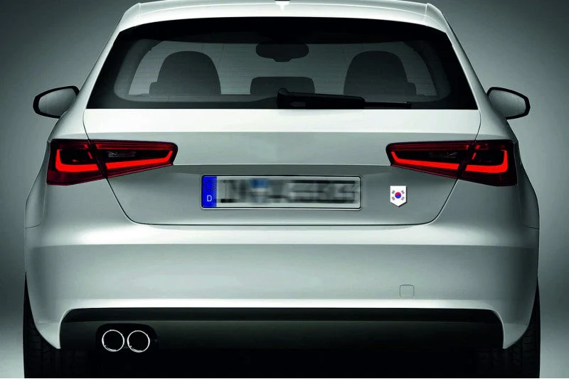 Car emblem badge with flag of South Korea - Image 2