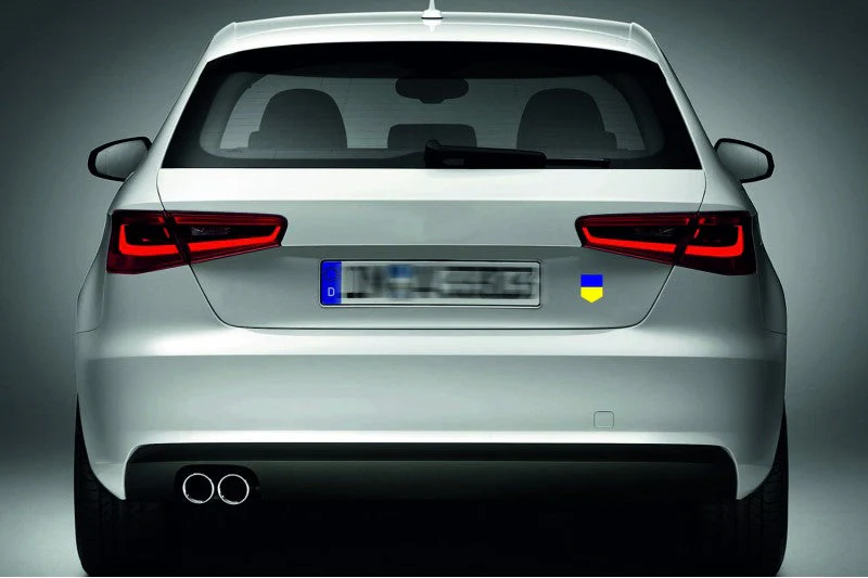 Car emblem badge with flag of Ukraine - Image 5