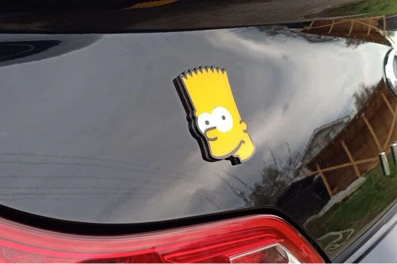 Car emblem badge with logo Bart Simpson - Image 3
