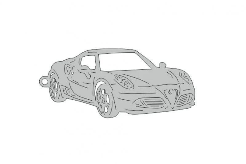 Car Keychain for Alfa Romeo 4C (type 3D)