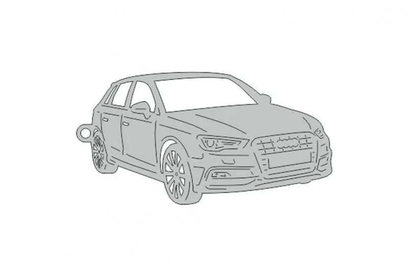 Car Keychain for Audi A3 8V (type 3D)