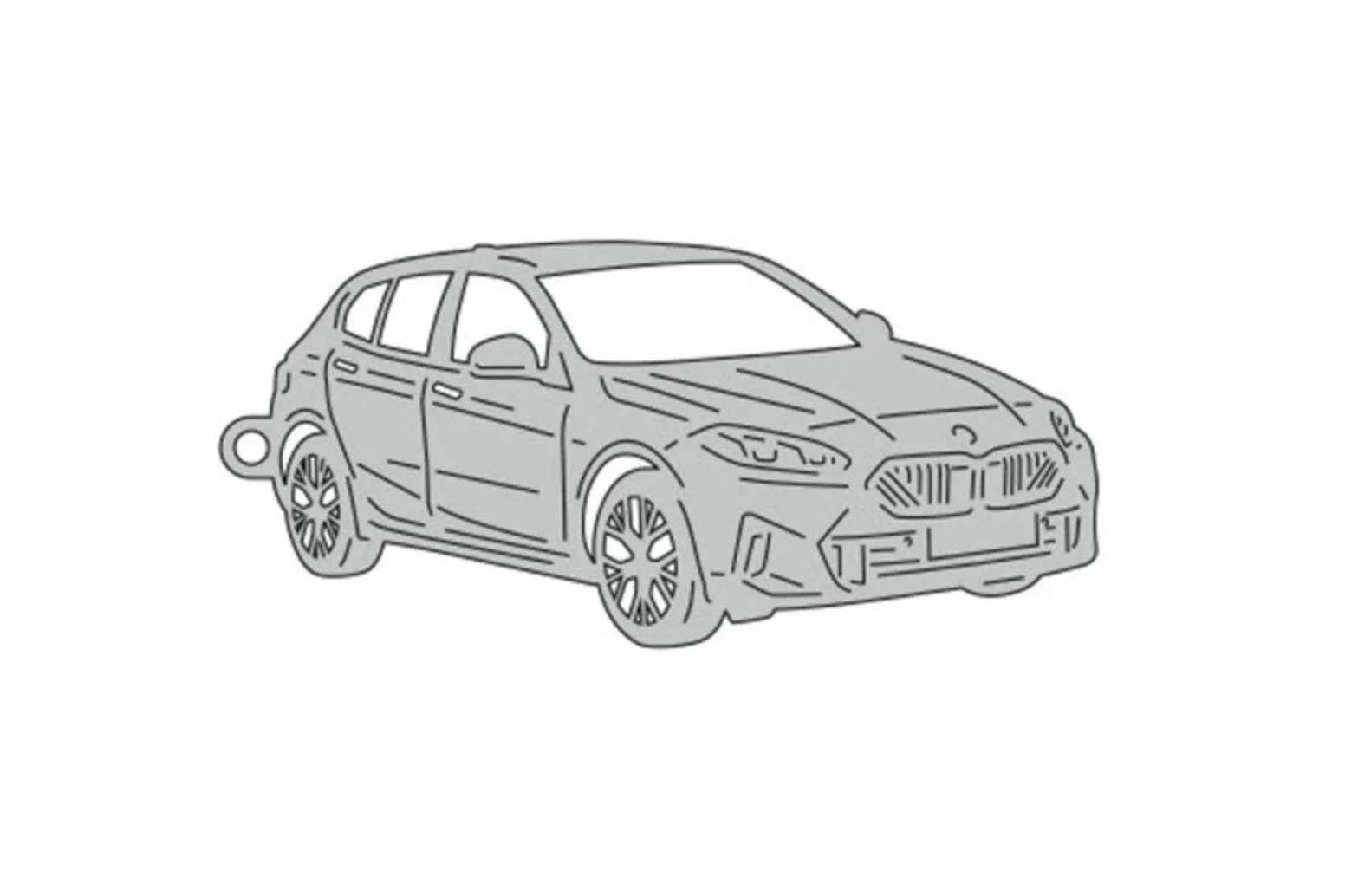 Car Keychain for BMW 1 F70 2024+ (type 3D)